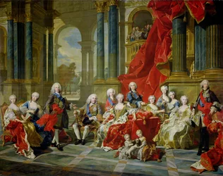フィリップ5世の家族、1743年